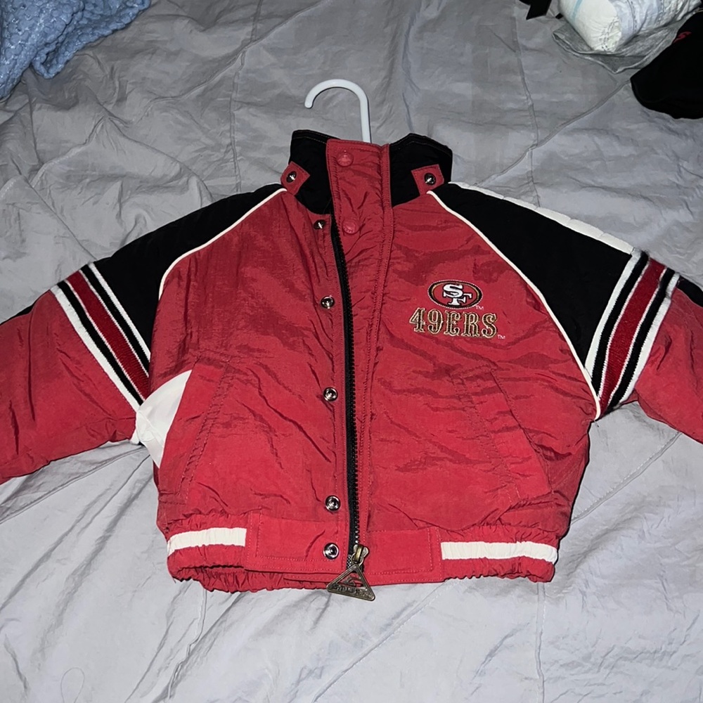 Vintage toddler niner puff sweater